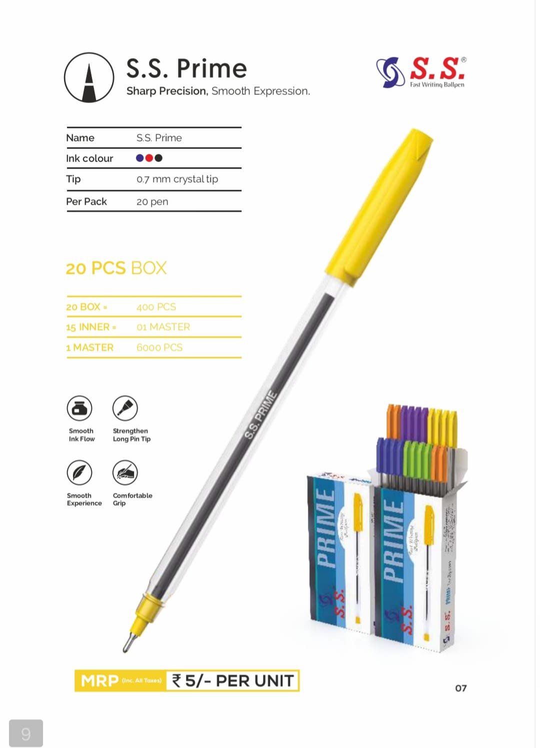 S.S. Prime ballpen catalog