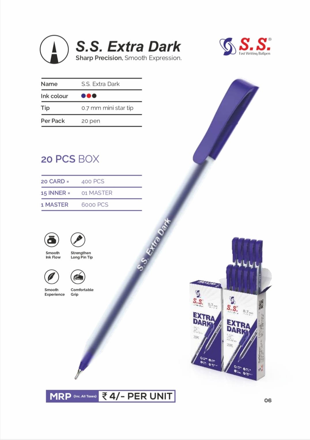 S.S. Extra Dark ballpen catalog