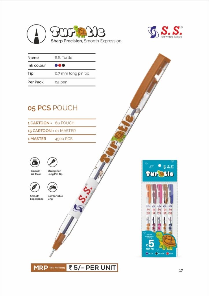 S.S. Turtle ballpen catalog